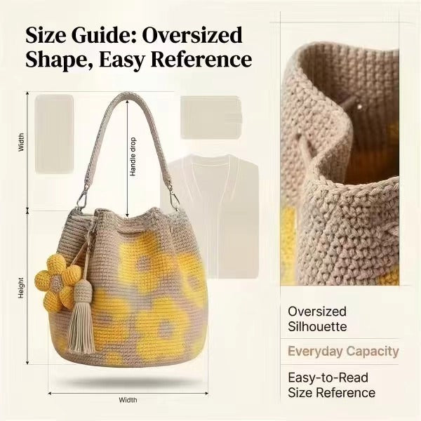 Mila Crochet Flower Bag